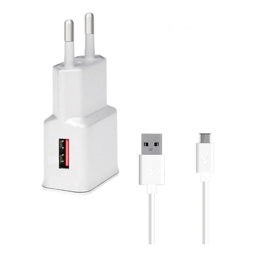 Winner Group- Αντάπτορας ταχείας φόρτισης 1xUSB-A PD 18W + Καλώδιο USB USB-C / USB-A 1m