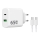 Winner Group - Αντάπτορας ταχείας φόρτισης 2xUSB PD 65W + Καλώδιο USB USB-C / USB-C 1m