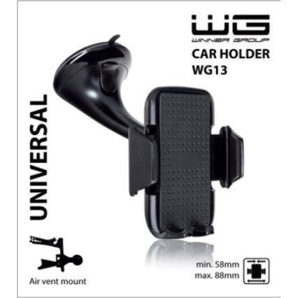 Winner Group - Βάση στήριξης κινητού για παρμπρίζ αυτοκινήτου, μαύρη