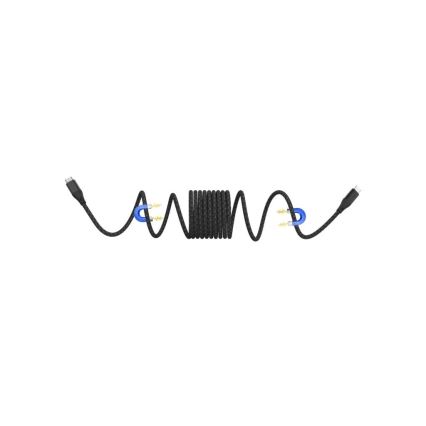 Winner Group - Μαγνητικό Καλώδιο USB USB-C / USB-C 60W 1m μαύρο