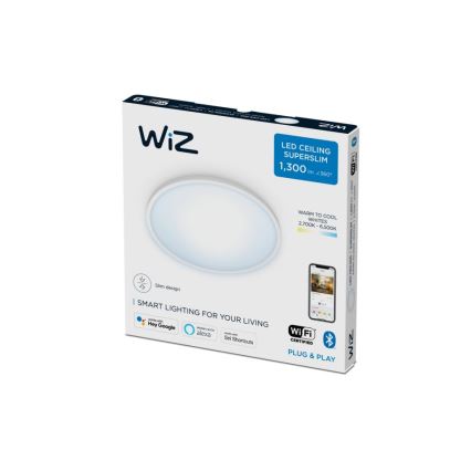 WiZ - LED Dimmable φωτιστικό οροφής SUPERSLIM LED/14W/230V 2700-6500K Wi-Fi λευκό