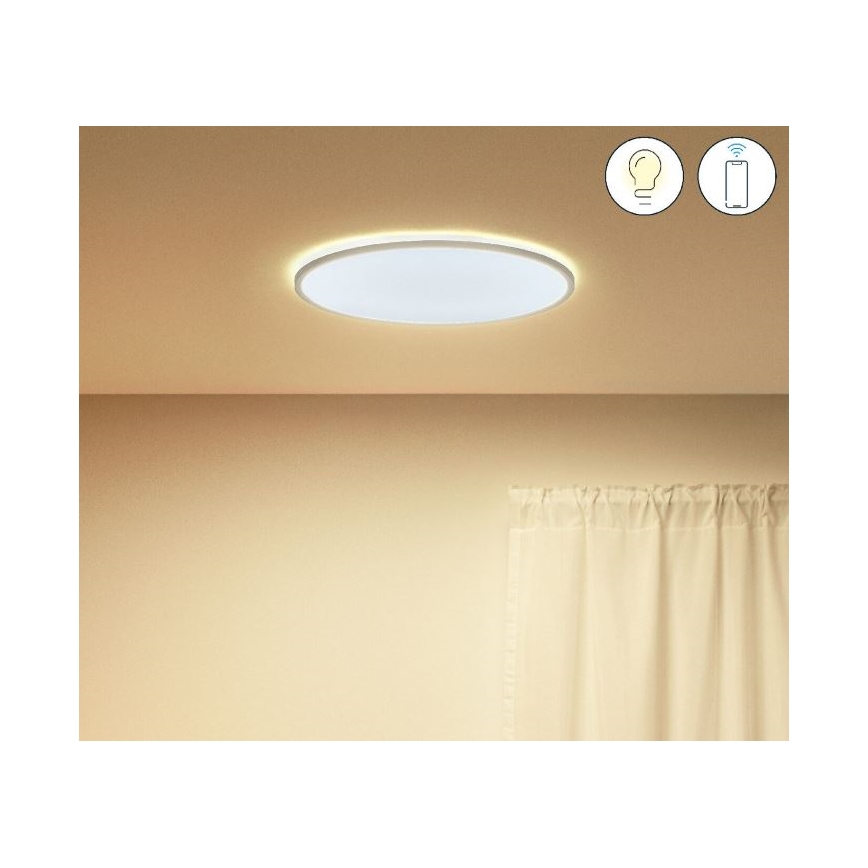 WiZ - LED Dimmable φωτιστικό οροφής SUPERSLIM LED/22W/230V 2700-6500K Wi-Fi λευκό