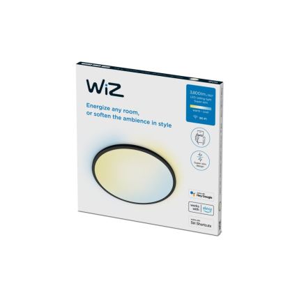 WiZ - LED Dimmable φωτιστικό οροφής SUPERSLIM LED/32W/230V 2700-6500K Wi-Fi μαύρο