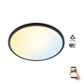 WiZ - LED Dimmable φωτιστικό οροφής SUPERSLIM LED/32W/230V 2700-6500K Wi-Fi μαύρο