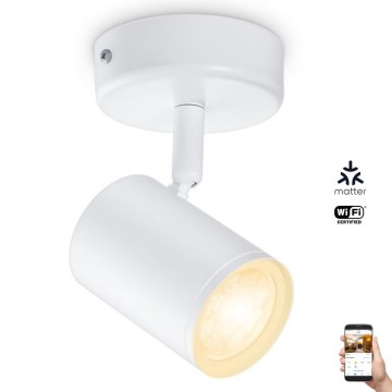 WiZ - LED Dimmable σποτ IMAGEO 1xGU10/4,9W/230V 2700-6500K CRI 90 Wi-Fi λευκό