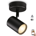WiZ - LED Dimmable σποτ IMAGEO 1xGU10/4,9W/230V 2700-6500K CRI 90 Wi-Fi μαύρο