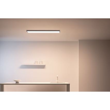 WiZ - LED Dimmable πάνελ SUPERSLIM LED/36W/230V 2700-6500K Wi-Fi μαύρο