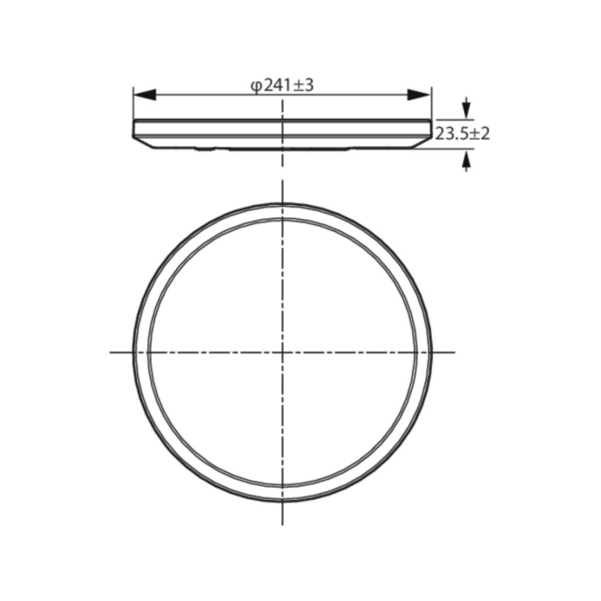 WiZ - LED Dimmable φωτιστικό οροφής SUPERSLIM LED/14W/230V 2700-6500K Wi-Fi λευκό
