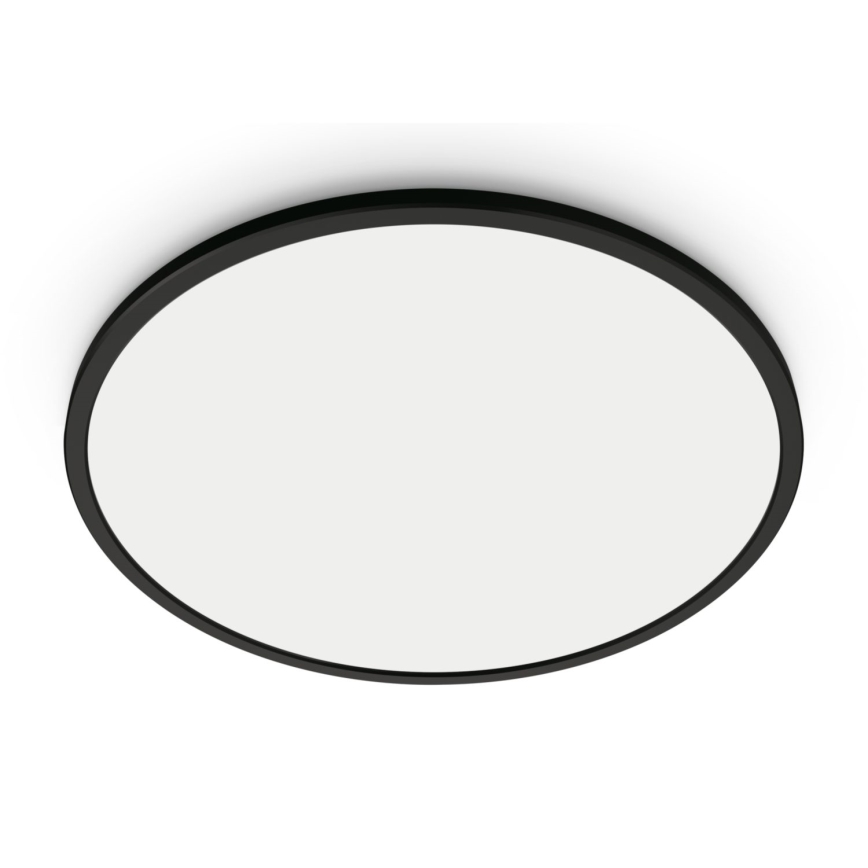 WiZ - LED Dimmable φωτιστικό οροφής SUPERSLIM LED/14W/230V 2700-6500K Wi-Fi μαύρο