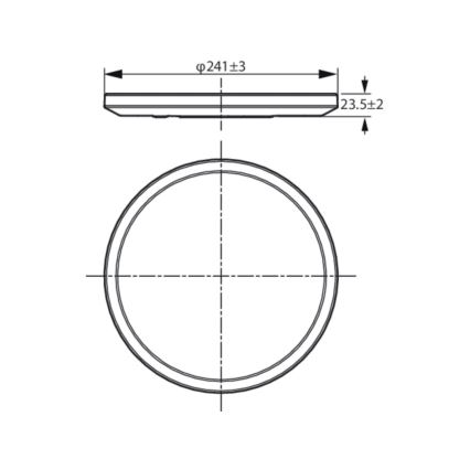 WiZ - LED Dimmable φωτιστικό οροφής SUPERSLIM LED/14W/230V 2700-6500K Wi-Fi μαύρο