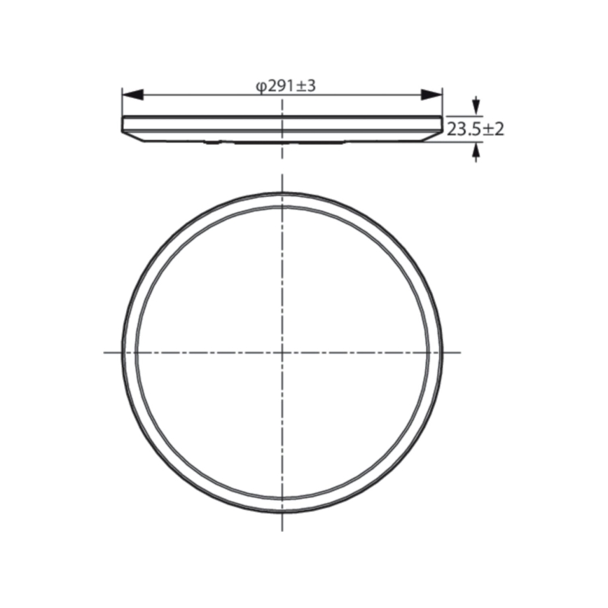 WiZ - LED Dimmable φωτιστικό οροφής SUPERSLIM LED/16W/230V 2700-6500K Wi-Fi λευκό