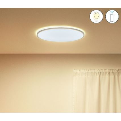 WiZ - LED Dimmable φωτιστικό οροφής SUPERSLIM LED/22W/230V 2700-6500K Wi-Fi λευκό