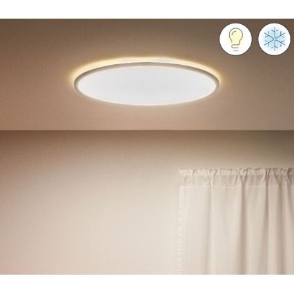 WiZ - LED Dimmable φωτιστικό οροφής SUPERSLIM LED/32W/230V 2700-6500K Wi-Fi λευκό