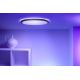 WiZ - LED RGB dimmable φωτιστικό οροφής SUPERSLIM LED/22W/230V 2700-6500K Wi-Fi μαύρο