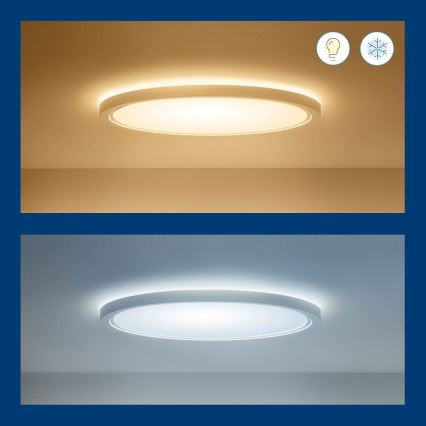 WiZ - LED RGB dimmable φωτιστικό οροφής SUPERSLIM LED/32W/230V 2700-6500K Wi-Fi λευκό