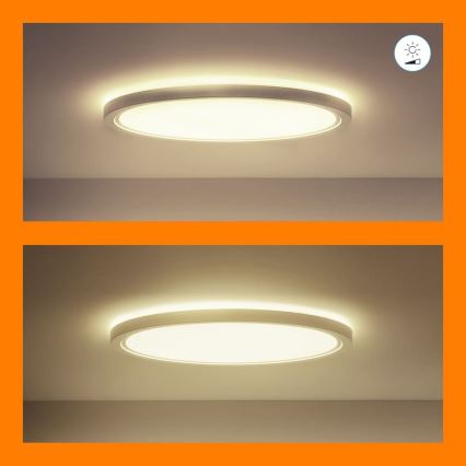 WiZ - LED RGB dimmable φωτιστικό οροφής SUPERSLIM LED/32W/230V 2700-6500K Wi-Fi λευκό