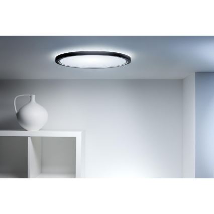 WiZ - LED RGB dimmable φωτιστικό οροφής SUPERSLIM LED/32W/230V 2700-6500K Wi-Fi μαύρο