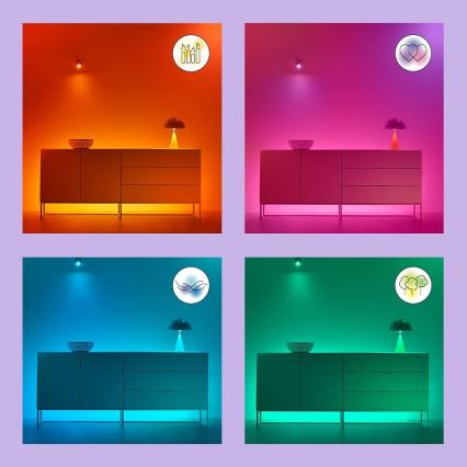 WiZ - LED RGB Ρυθμιζόμενο φωτιστικό οροφής SUPERSLIM LED/22W/230V 2700-6500K Wi-Fi λευκό