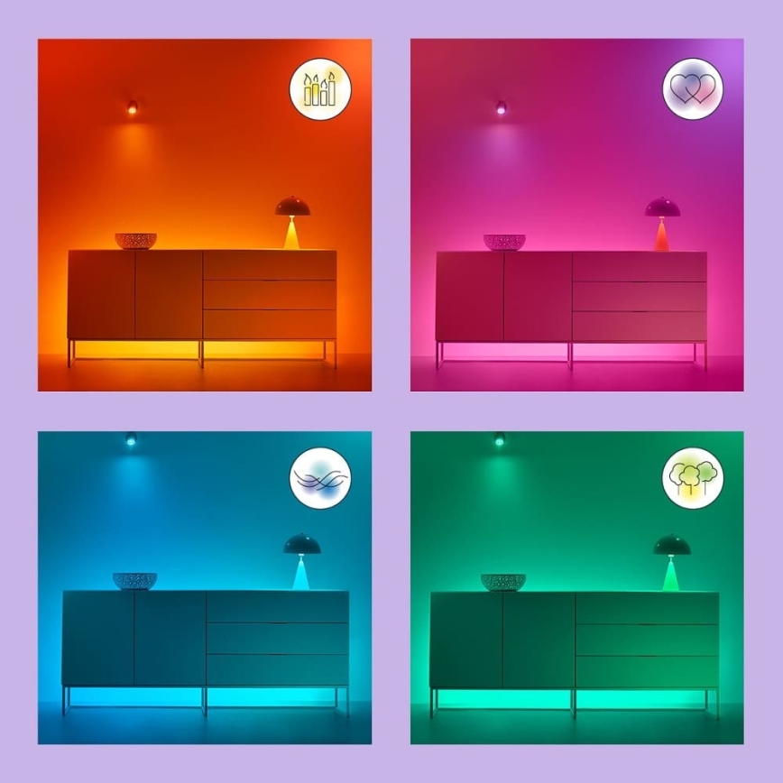 WiZ - LED RGB Ρυθμιζόμενο φωτιστικό οροφής SUPERSLIM LED/22W/230V 2700-6500K Wi-Fi λευκό