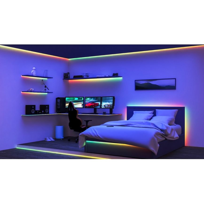 WiZ - LED RGBIC Dimmable ταινία 10m LED/21W/230V 2700-6500K Wi-Fi