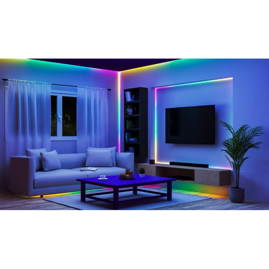WiZ - LED RGBIC Dimmable ταινία 10m LED/21W/230V 2700-6500K Wi-Fi