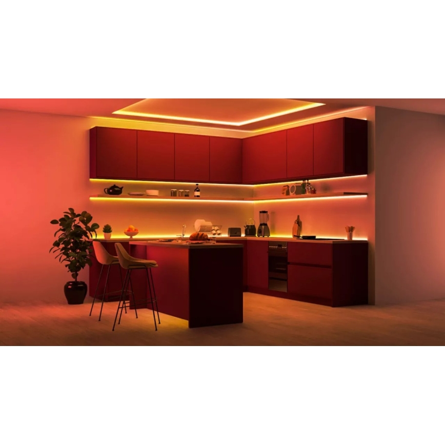 WiZ - LED RGBIC ρυθμιζόμενη ταινία 4m LED/10,2W/5V 2700-6500K Wi-Fi