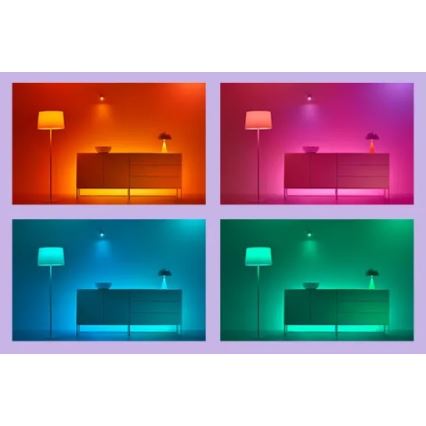 WiZ - LED RGBIC ρυθμιζόμενη ταινία 4m LED/10,2W/5V 2700-6500K Wi-Fi