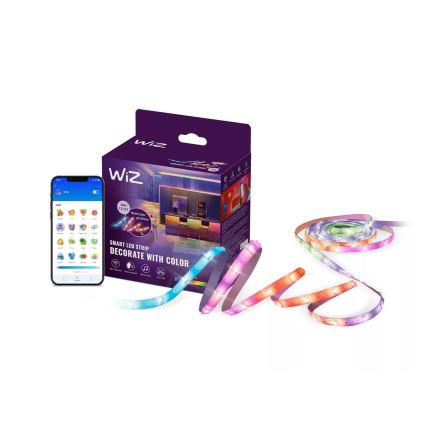 WiZ - LED RGBIC ρυθμιζόμενη ταινία 4m LED/10,2W/5V 2700-6500K Wi-Fi