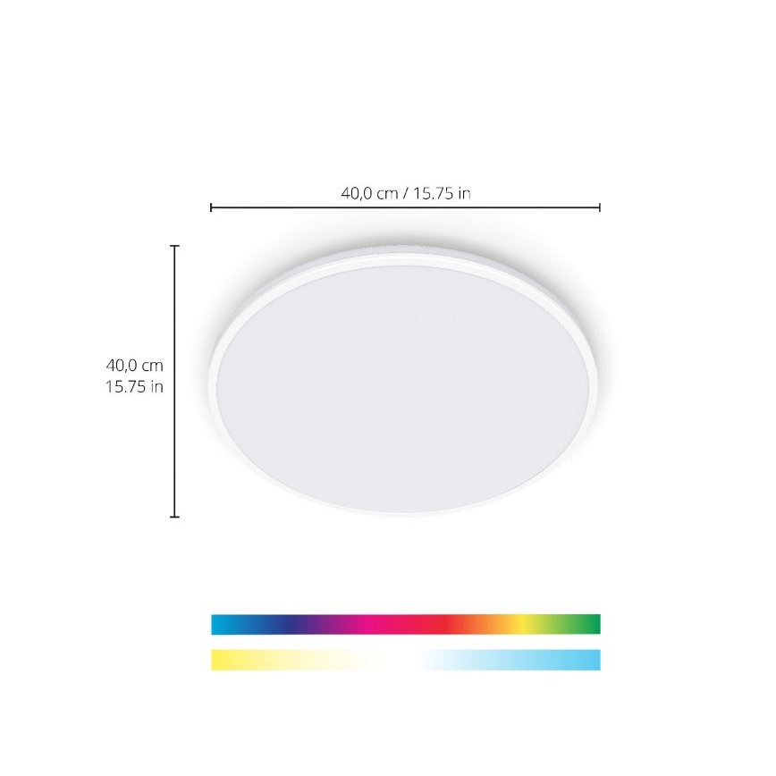 WiZ - LED RGBW Dimmable φωτιστικό οροφής RUNE LED/21W/230V 2700-6500K Wi-Fi λευκό