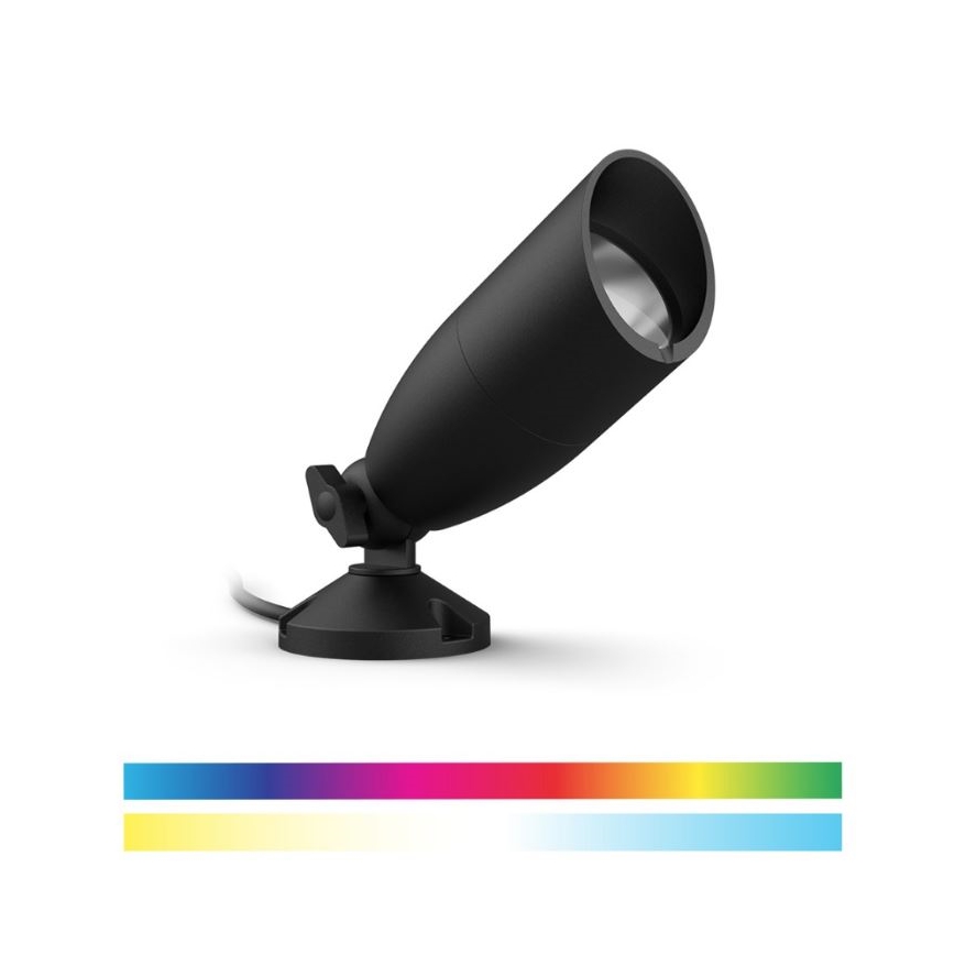 WiZ - LED RGBW Dimmable προβολέας εξωτερικού χώρου SPOT LED/4W/12V 2700K-5000K IP65 Wi-Fi