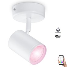 WiZ - LED RGBW Dimmable σποτ IMAGEO 1xGU10/4,9W/230V CRI 90 Wi-Fi λευκό
