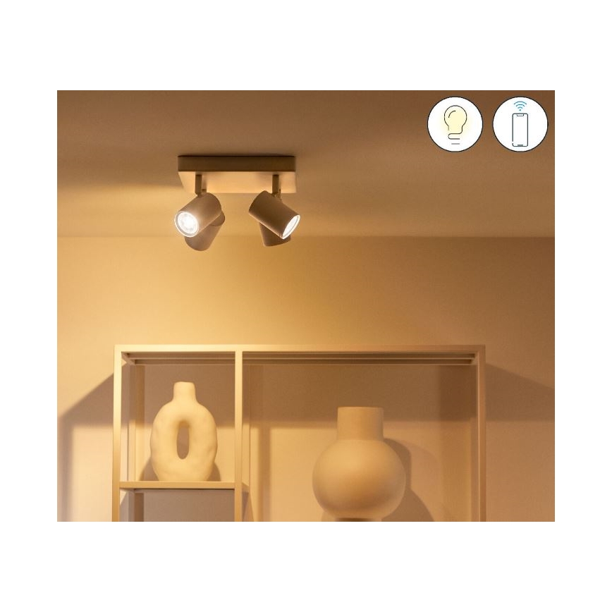 WiZ - LED RGBW Dimmable σποτ IMAGEO 4xGU10/4,9W/230V 2200-6500K Wi-Fi CRI 90 λευκό