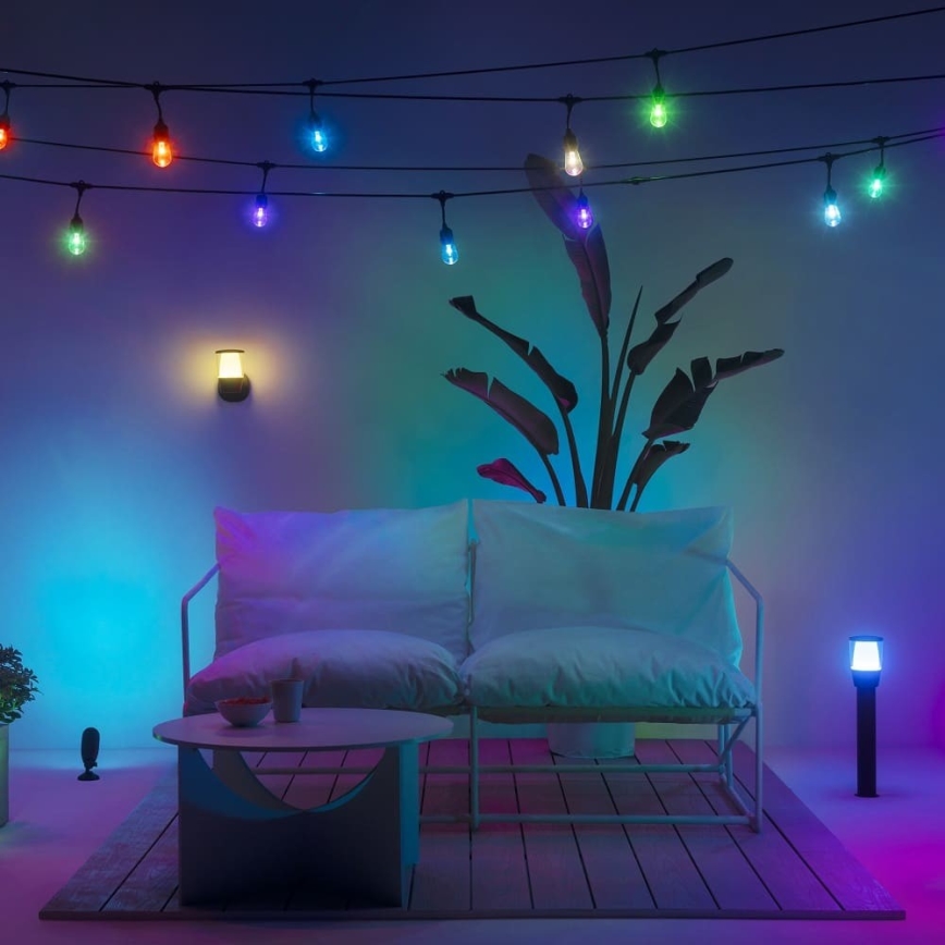 WiZ - LED RGBW Dimmable φωτιστικό εξωτερικού χώρου ELPAS LED/4,8W/12/230V 2700-5000K IP65 Wi-Fi