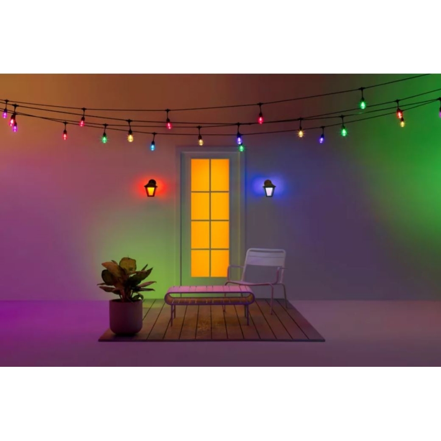 WiZ - LED RGBW Dimmable φωτιστικό τοίχου εξωτερικού χώρου LED/9,5W/230V 2700-5000K IP44 Wi-Fi