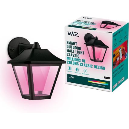 WiZ - LED RGBW Dimmable φωτιστικό τοίχου εξωτερικού χώρου LED/9,5W/230V 2700-5000K IP44 Wi-Fi