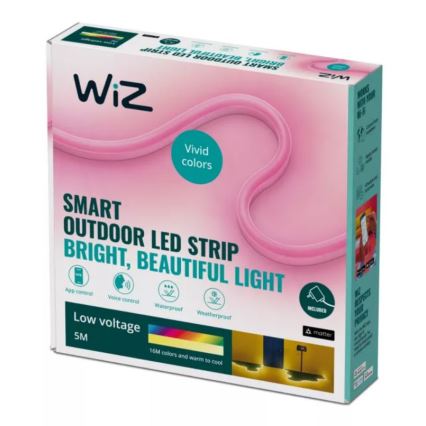 WiZ - LED RGBW Dimming Εξωτερικού χώρου ταινία 5m LED/24W/230V 2700-5000K Wi-Fi IP65