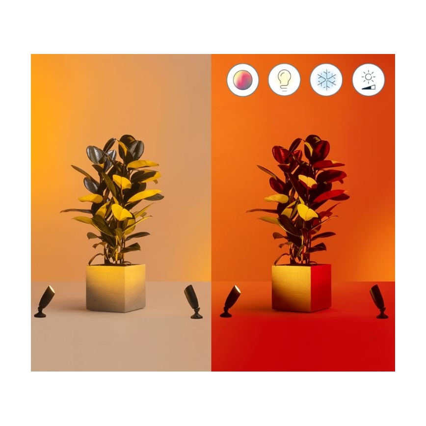 WiZ - Ρυθμιζόμενο εξωτερικό φωτιστικό σημείου LED RGBW SPOT LED/4W/12V 2700K-5000K IP65 Wi-Fi