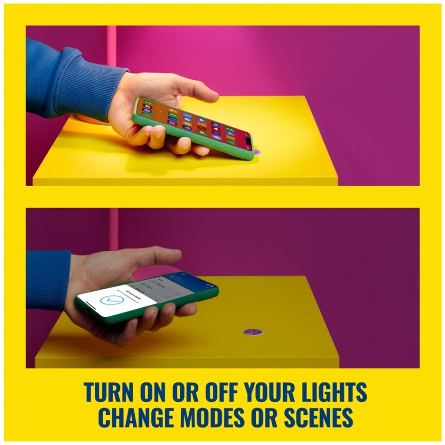 WiZ - NFC Self -Χειριστήριο ελέγχου φωτισμού ασύρματο 4 τμχ