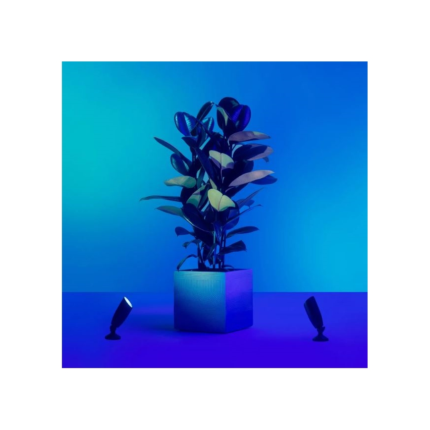 WiZ -SET 2x LED RGBW Dimmable φωτιστικά εξωτερικού χώρου SPOT LED/10W/230V 2700-5000K IP65 Wi-Fi