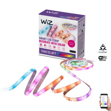 WiZ - RGBIC LED ρυθμιζόμενη ταινία 10m LED/21W/230V 2700-6500K Wi-Fi
