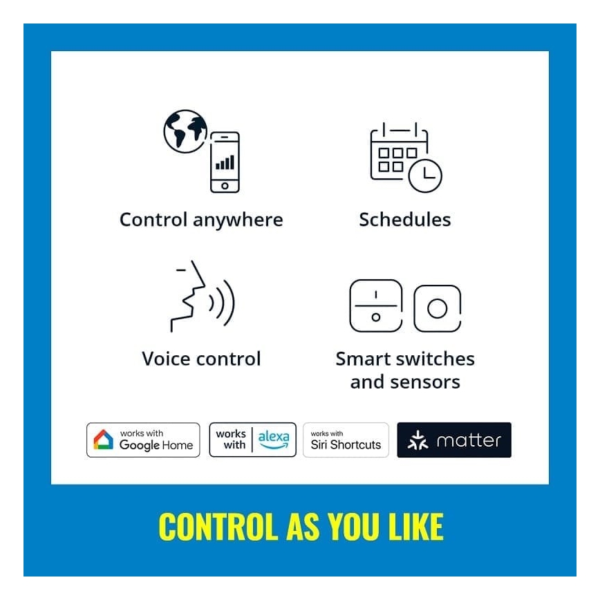 WiZ - Ταινία LED RGBW Dimmable 3m LED/24W/230V 2700-5000K Wi-Fi