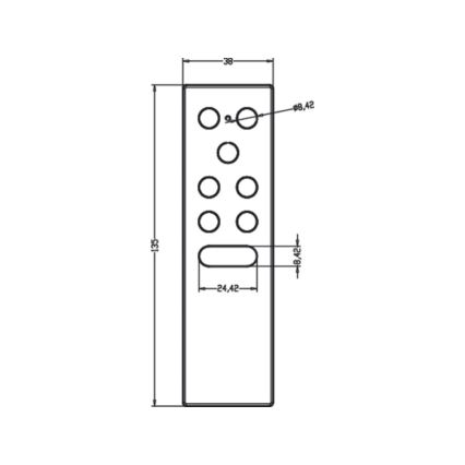 WiZ - τηλεχειριστήριο WIZMOTE 2xAAA Wi-Fi