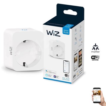 WiZ - Έξυπνη πρίζα F 2300W Wi-Fi SCHUKO