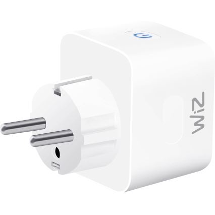 WiZ - Έξυπνη πρίζα F 2300W +  μετρητής ισχύος Wi-Fi SCHUKO