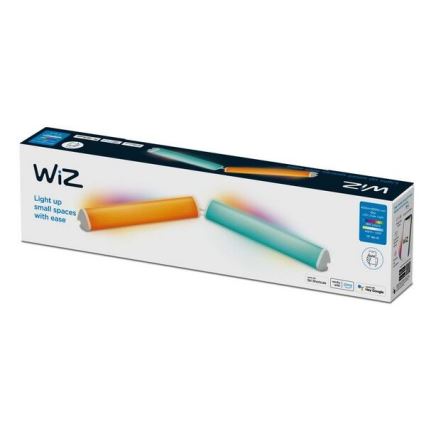 WiZ - ΣΕΤ 2x LED RGBW Λάμπες ντιμαριζόμενες BAR LED/5,5W/230V 2200-6500K Wi-Fi