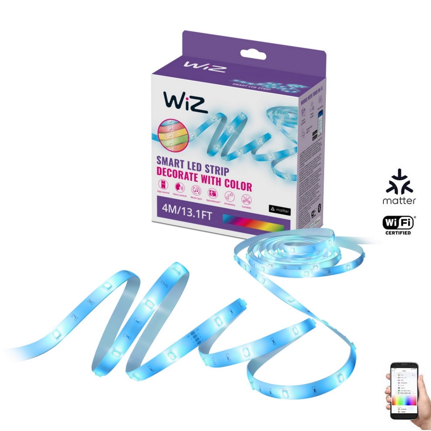 WiZ - Ταινία LED RGBW Dimmable 4m LED/6,5/230V 2700-6500K Wi-Fi