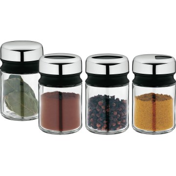 WMF - Σετ βαζάκια μπαχαρικών 4pcs DEPOT 9,5 cm ανοξείδωτο ατσάλι