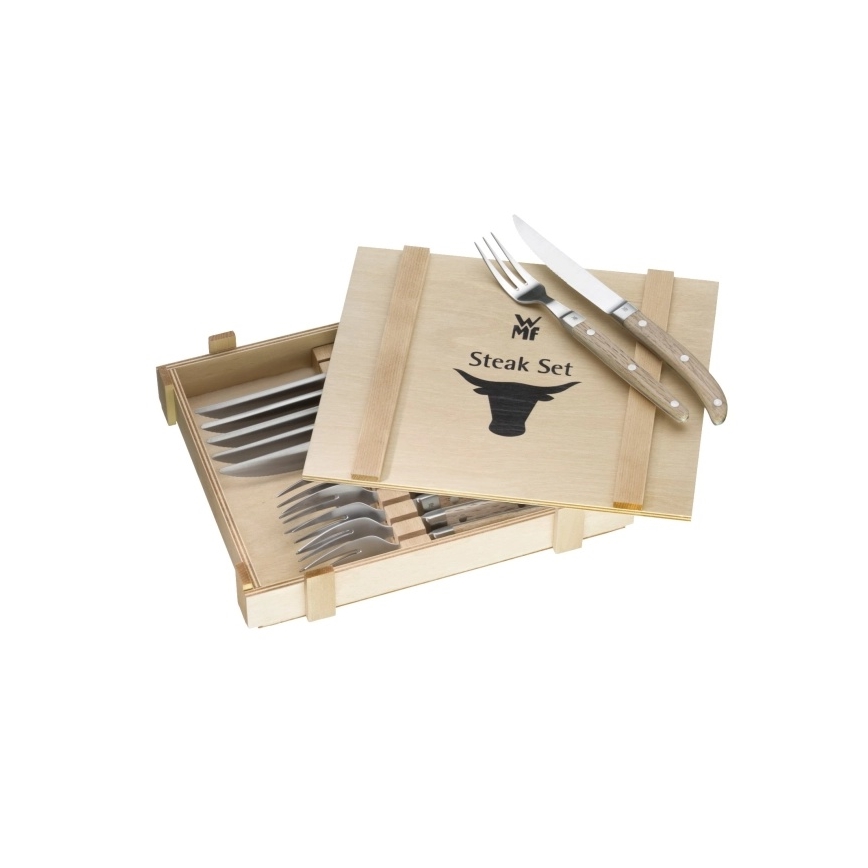 WMF - Σετ μαχαιροπίρουνων για μπριζόλες RANCH, 12 τεμ.