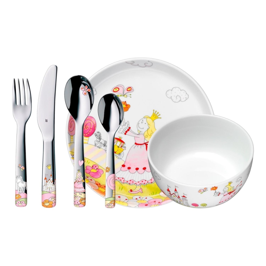 WMF - Παιδικό σετ φαγητού και μαχαιροπήρουνα Princess Anneli 6pcs