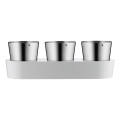 WMF - Γλάστρα με βότανα 3pcs GOURMET λευκό/ανοξείδωτο ατσάλι